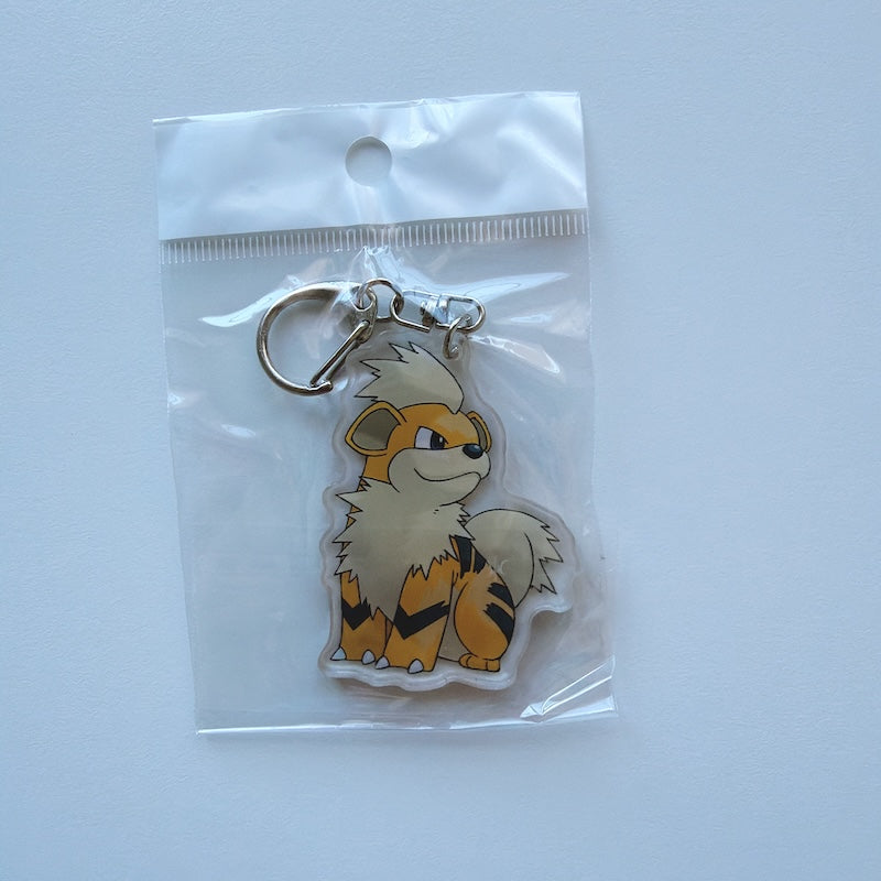 Cartoon Acrylic Keychain Charm