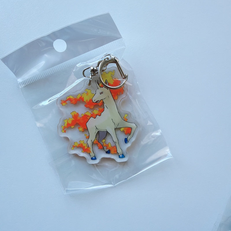 Cartoon Acrylic Keychain Charm