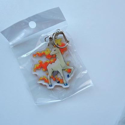 Cartoon Acrylic Keychain Charm