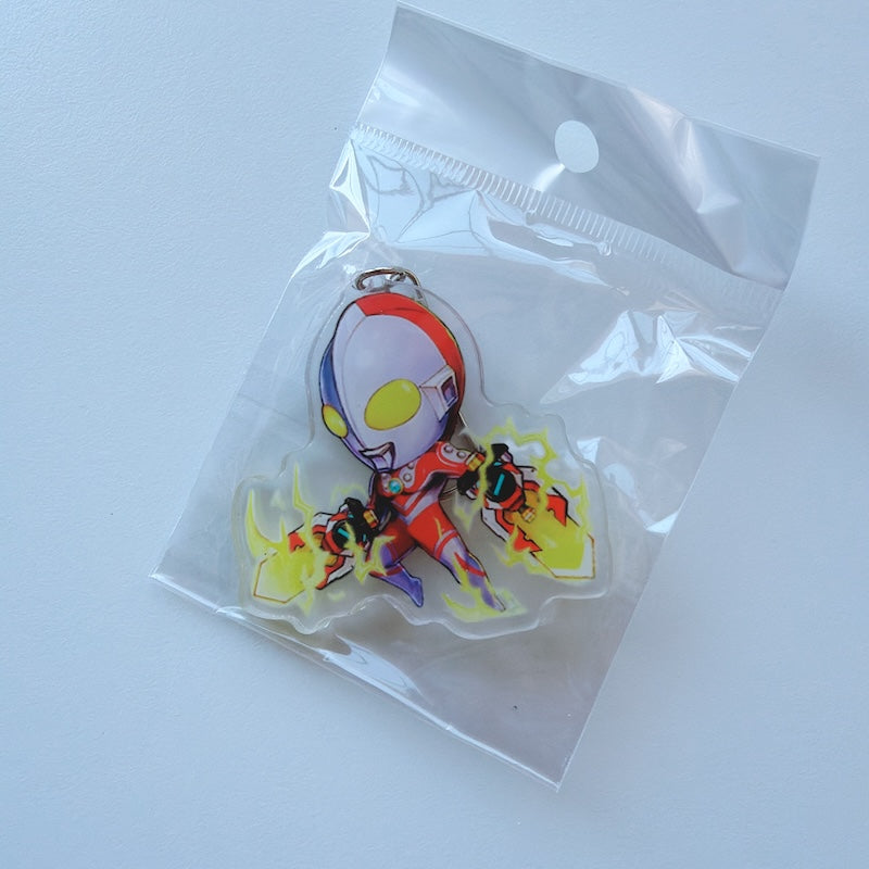 Cartoon Acrylic Keychain Charm