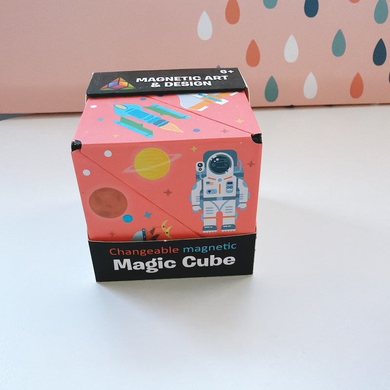 Galaxy Magnetic Infinity Cube – Geometric Folding Puzzle Toy