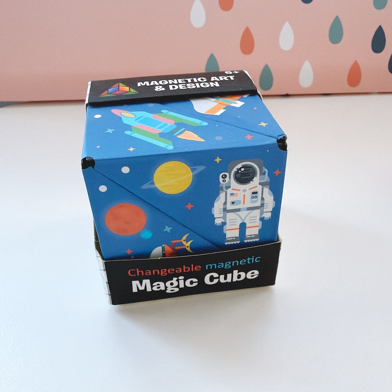 Galaxy Magnetic Infinity Cube – Geometric Folding Puzzle Toy