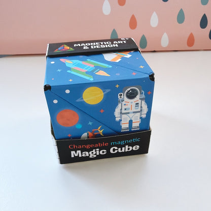 Galaxy Magnetic Infinity Cube – Geometric Folding Puzzle Toy