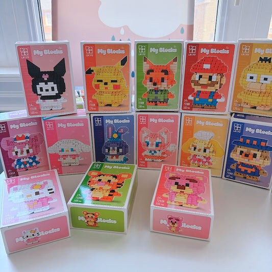 Cartoon Character Building Blocks