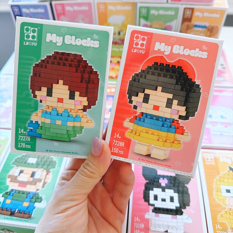 Cartoon Character Building Blocks
