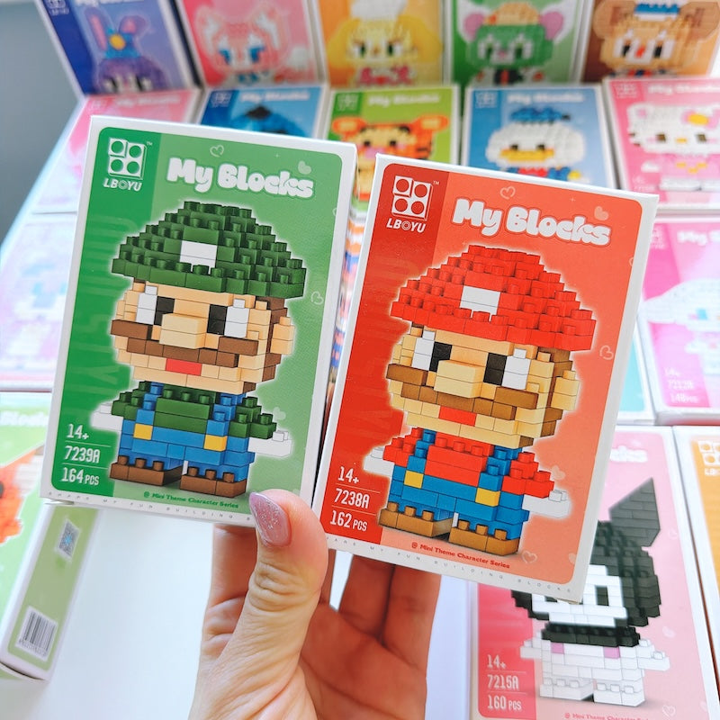 Cartoon Character Building Blocks