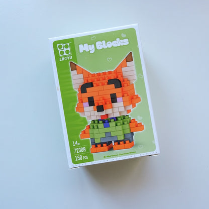 Cartoon Character Building Blocks