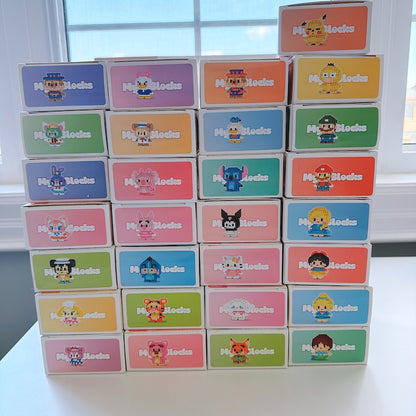 Cartoon Character Building Blocks