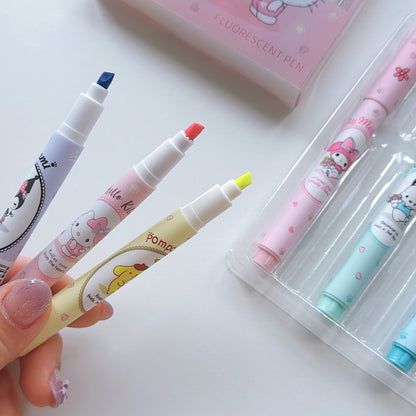 Cute Cartoon Highlighter Set (6 Pack)