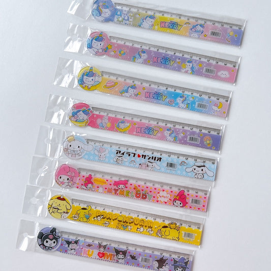 Cute Cartoon 15cm Ruler with Wavy Line