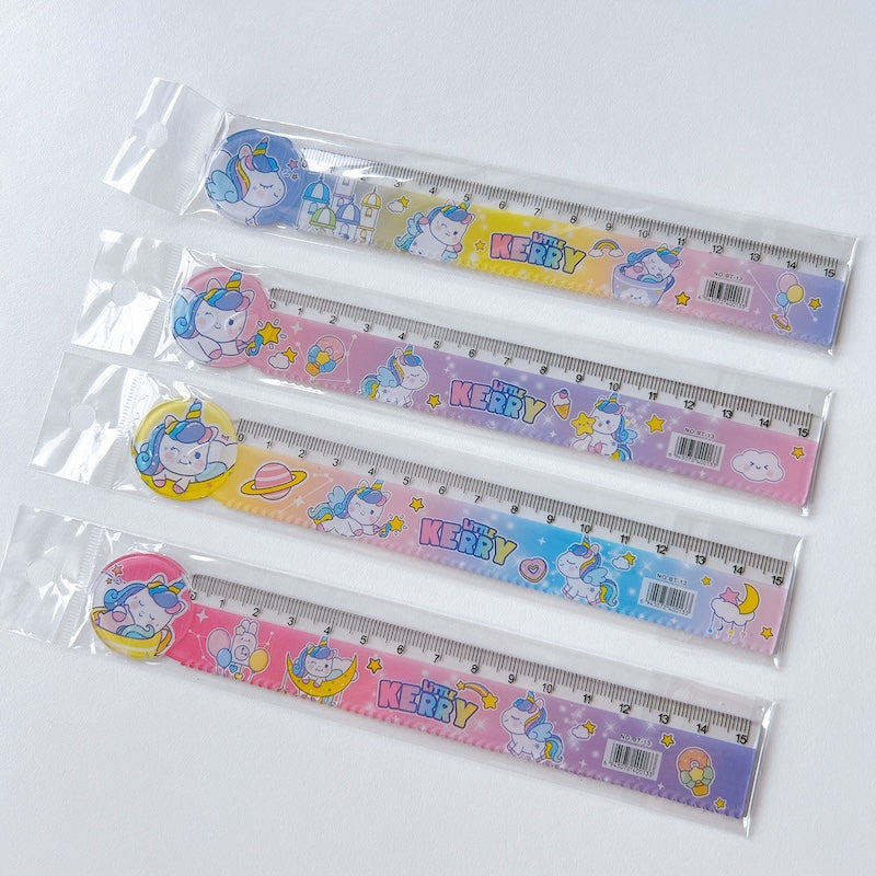 Cute Cartoon 15cm Ruler with Wavy Line