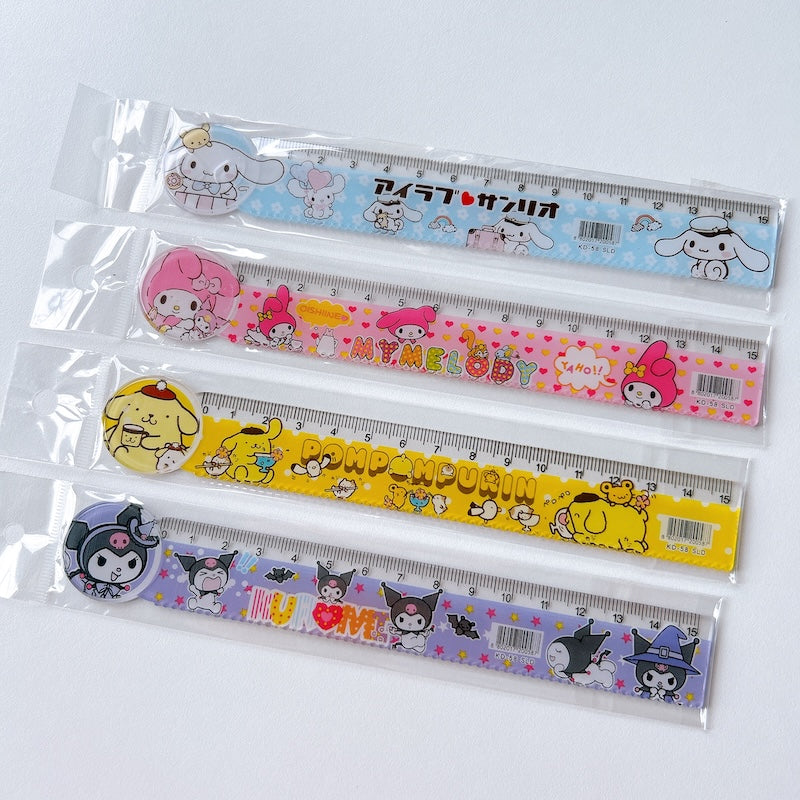 Cute Cartoon 15cm Ruler with Wavy Line