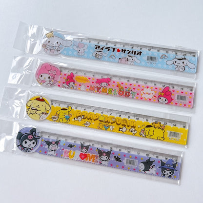 Cute Cartoon 15cm Ruler with Wavy Line