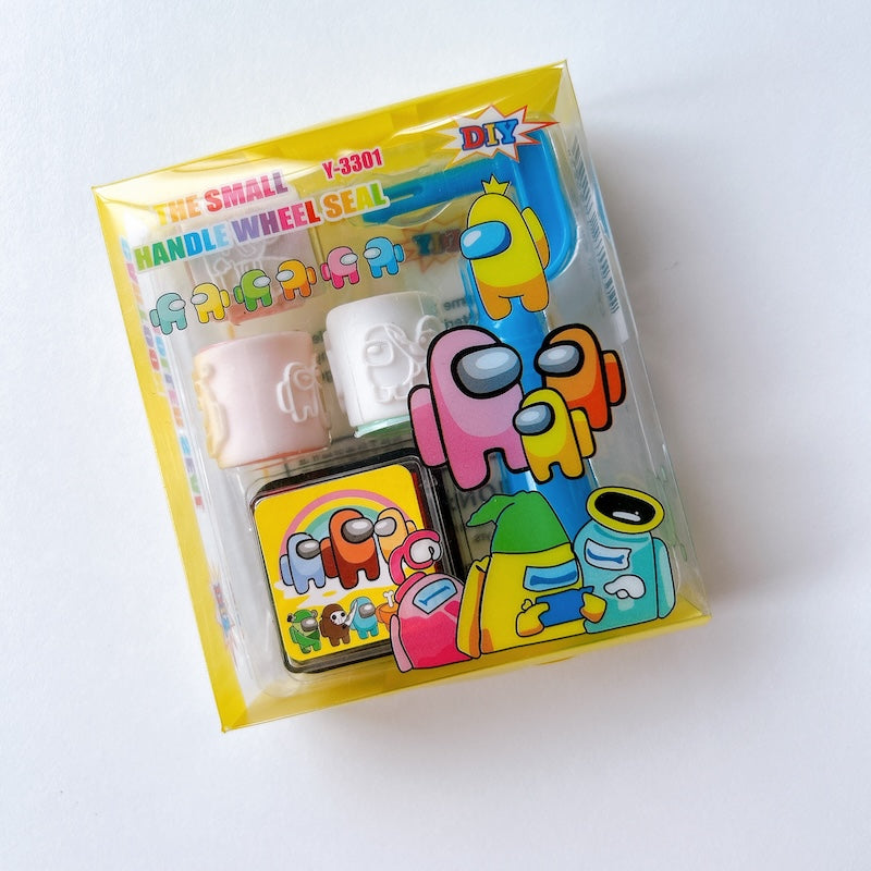 Cute Cartoon Roller Stamp Gift Set