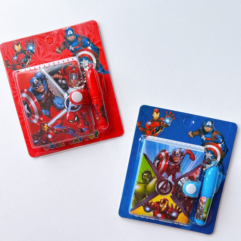Cute Cartoon Portable Notebook & Pen Set