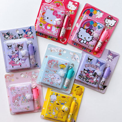 Cute Cartoon Portable Notebook & Pen Set