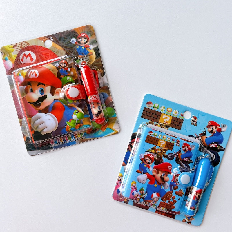 Cute Cartoon Portable Notebook & Pen Set