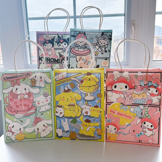 Cartoon Paper Gift Bag with Handle