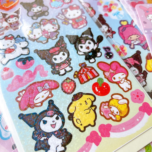 Cute Cartoon Holographic Stickers - 1PCS