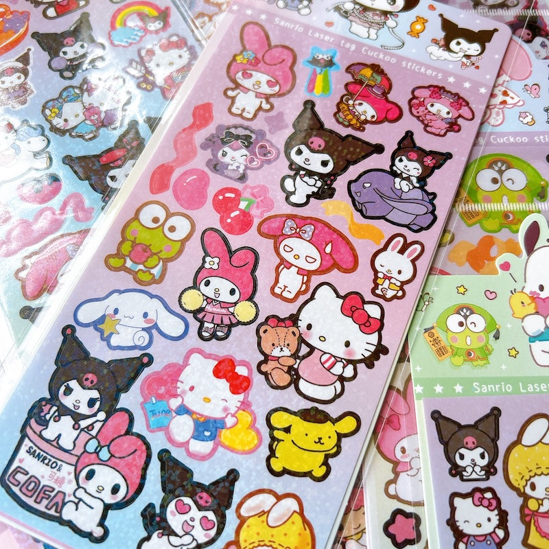 Cute Cartoon Holographic Stickers - 1PCS