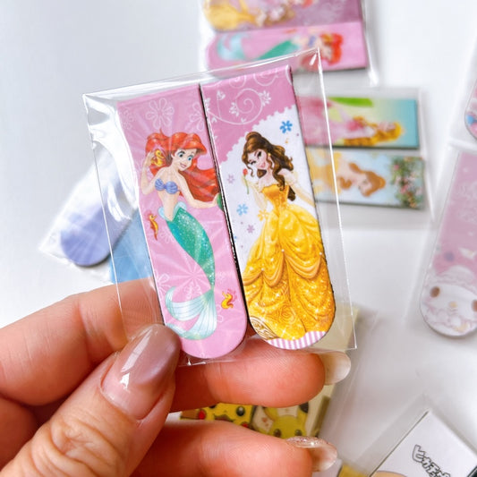 Cute Cartoon Magnetic Bookmarks - 2PCS Set