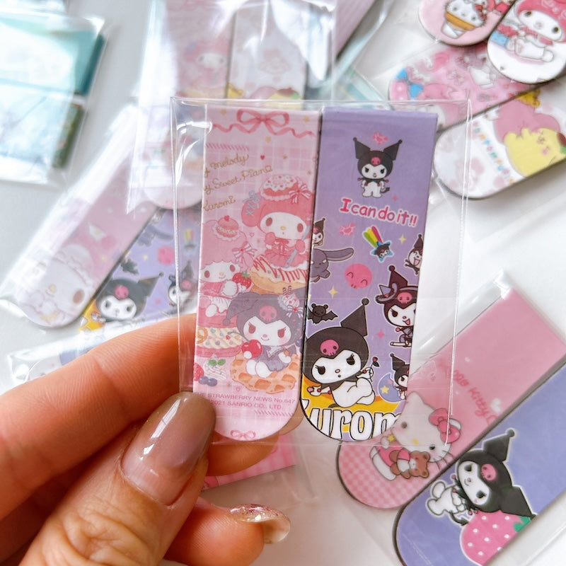 Cute Cartoon Magnetic Bookmarks - 2PCS Set