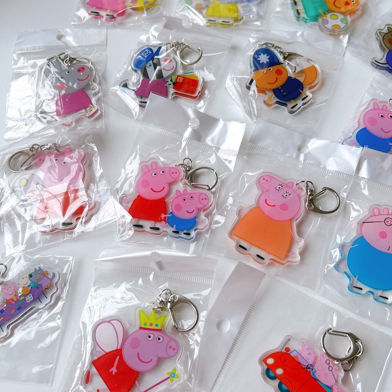 Cartoon Acrylic Keychain Charm