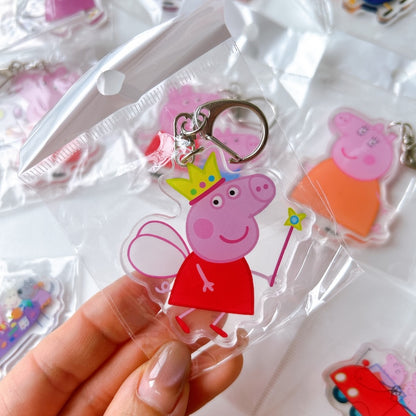 Cartoon Acrylic Keychain Charm