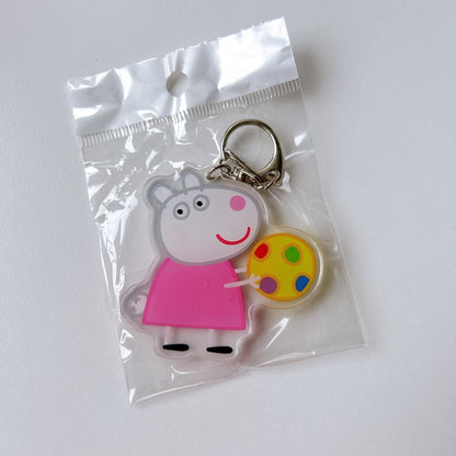 Cartoon Acrylic Keychain Charm
