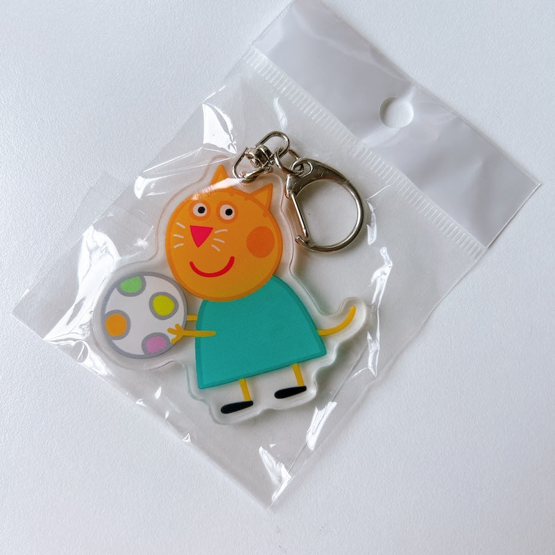 Cartoon Acrylic Keychain Charm