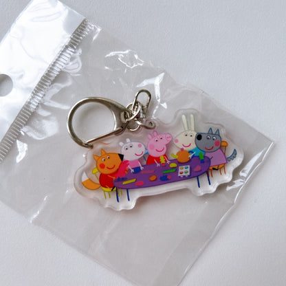 Cartoon Acrylic Keychain Charm