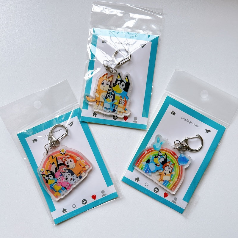 Cartoon Acrylic Keychain Charm