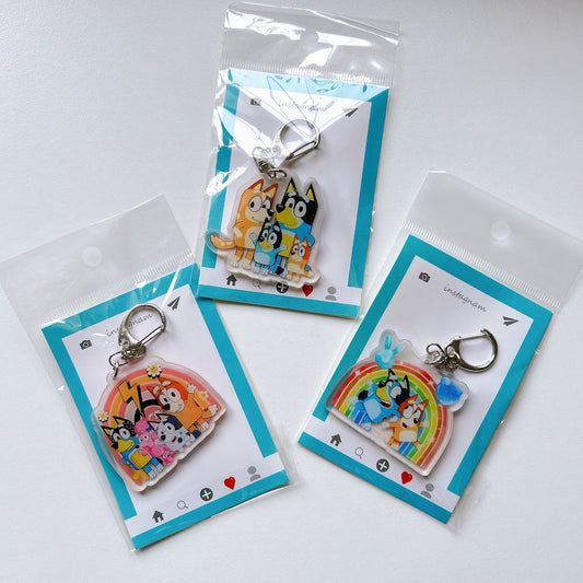 Cartoon Acrylic Keychain Charm