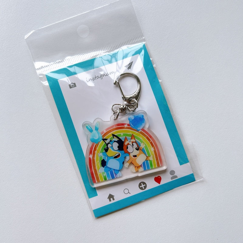 Cartoon Acrylic Keychain Charm