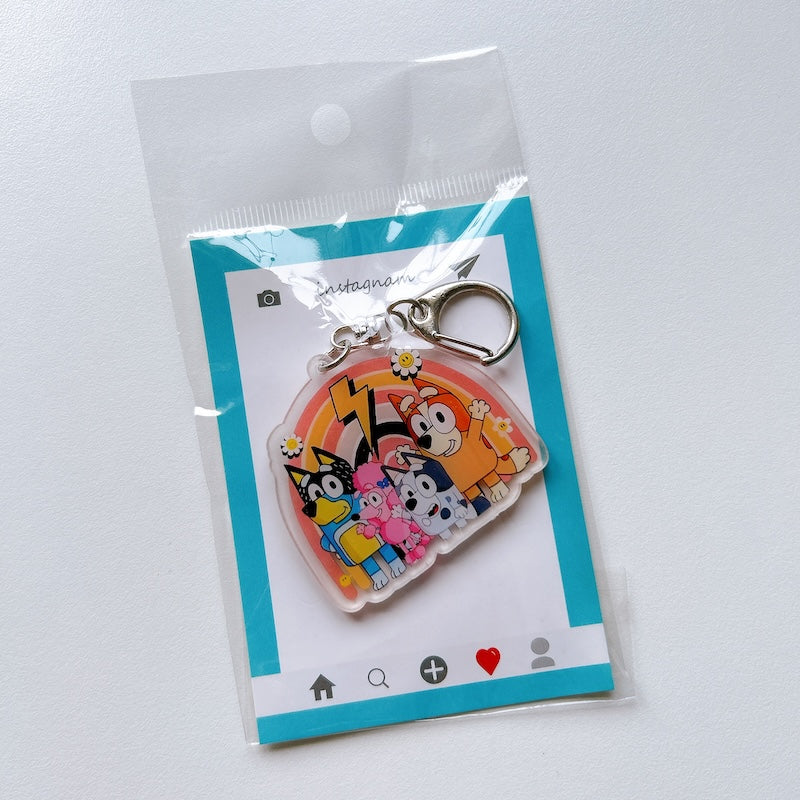 Cartoon Acrylic Keychain Charm