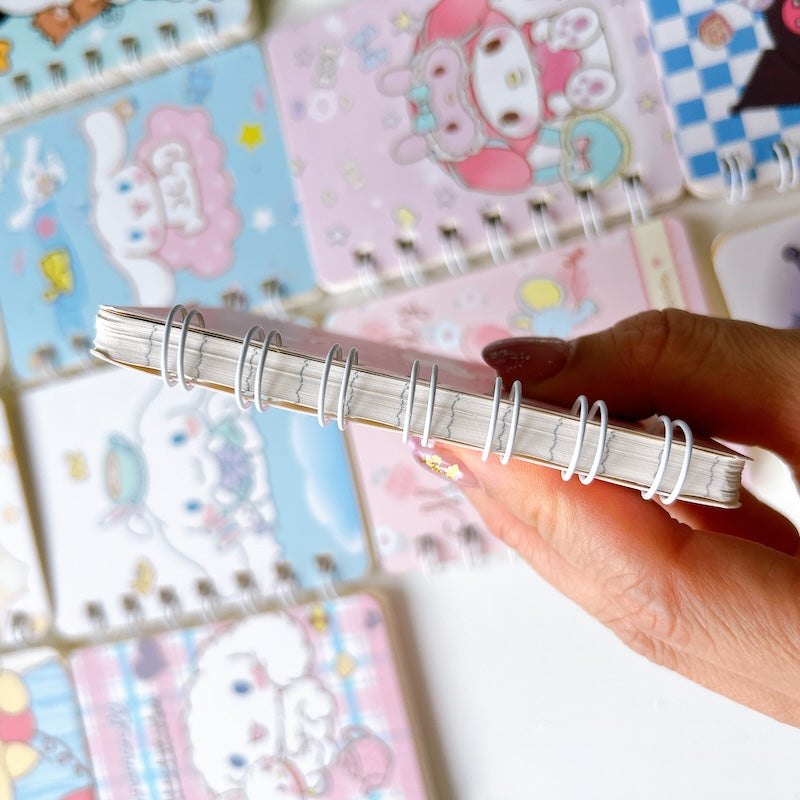 Cute Cartoon Spiral Mini Notebook