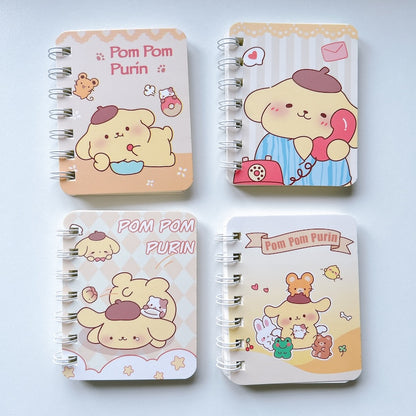 Cute Cartoon Spiral Mini Notebook