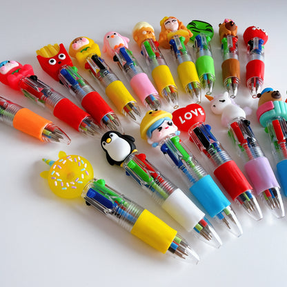 Cute Plush Bear Keychain & Stationery Gift Set