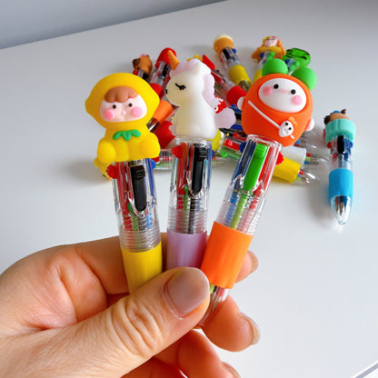 Cute Plush Bear Keychain & Stationery Gift Set