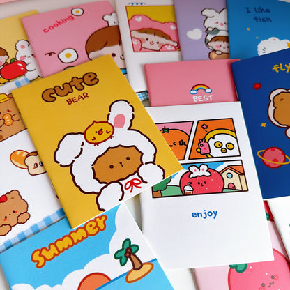 Cute Plush Bear Keychain & Stationery Gift Set