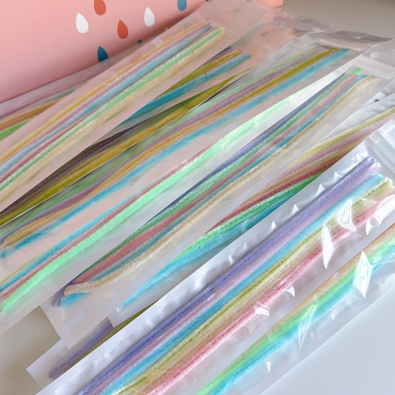 Chenille Stems Macaron Color – Extra Thick & Flexible for DIY Crafts