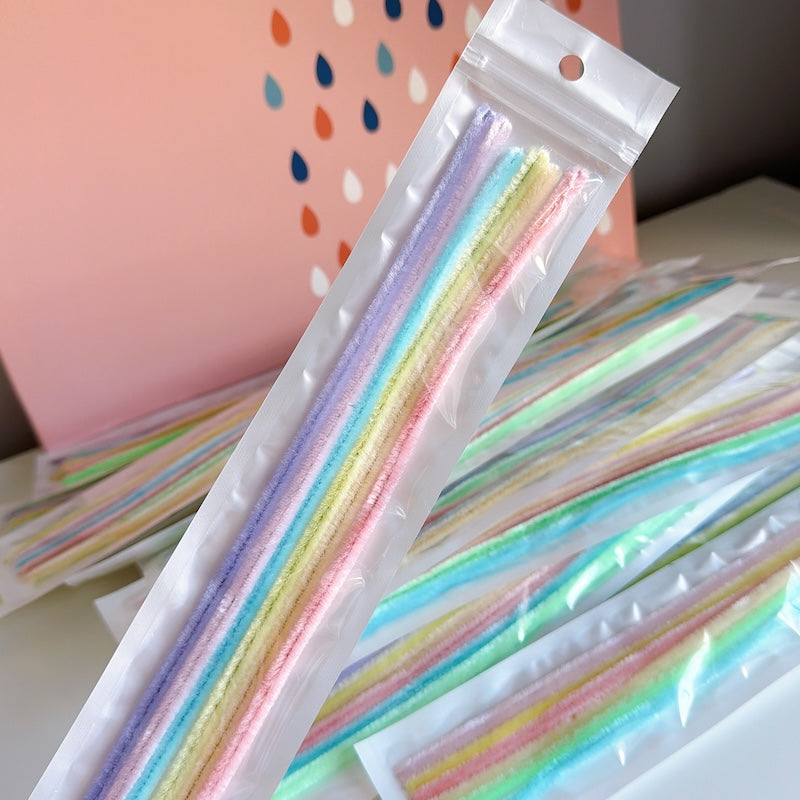 Chenille Stems Macaron Color – Extra Thick & Flexible for DIY Crafts