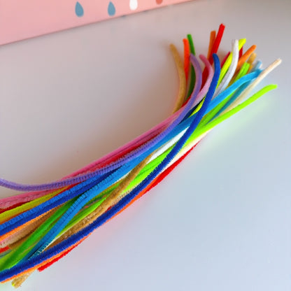 Chenille Stems 20 Color – Extra Thick & Flexible for DIY Crafts