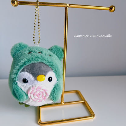 Cute Penguin Plush Keychain Charms