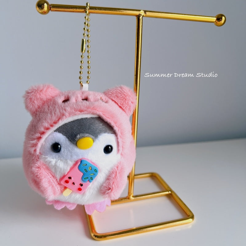 Cute Penguin Plush Keychain Charms
