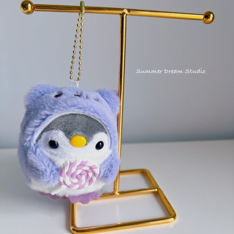 Cute Penguin Plush Keychain Charms