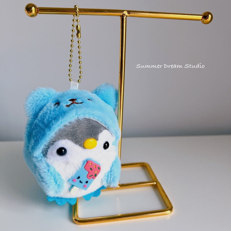 Cute Penguin Plush Keychain Charms