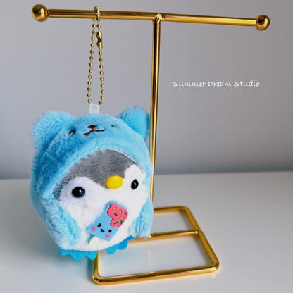 Cute Penguin Plush Keychain Charms