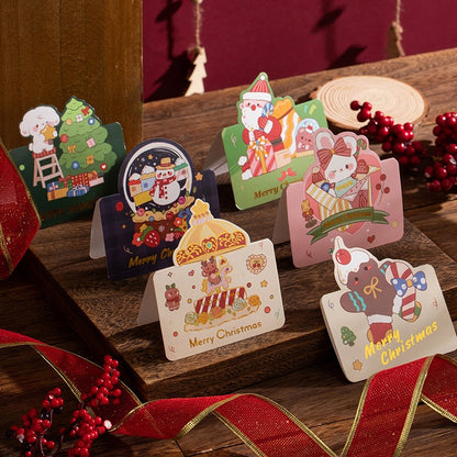 Christmas Mini Foil Greeting Cards – Pack of 10