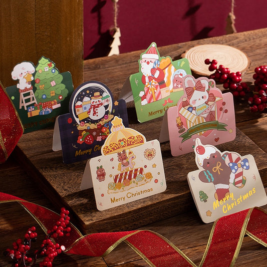 Christmas Mini Foil Greeting Cards – Pack of 10